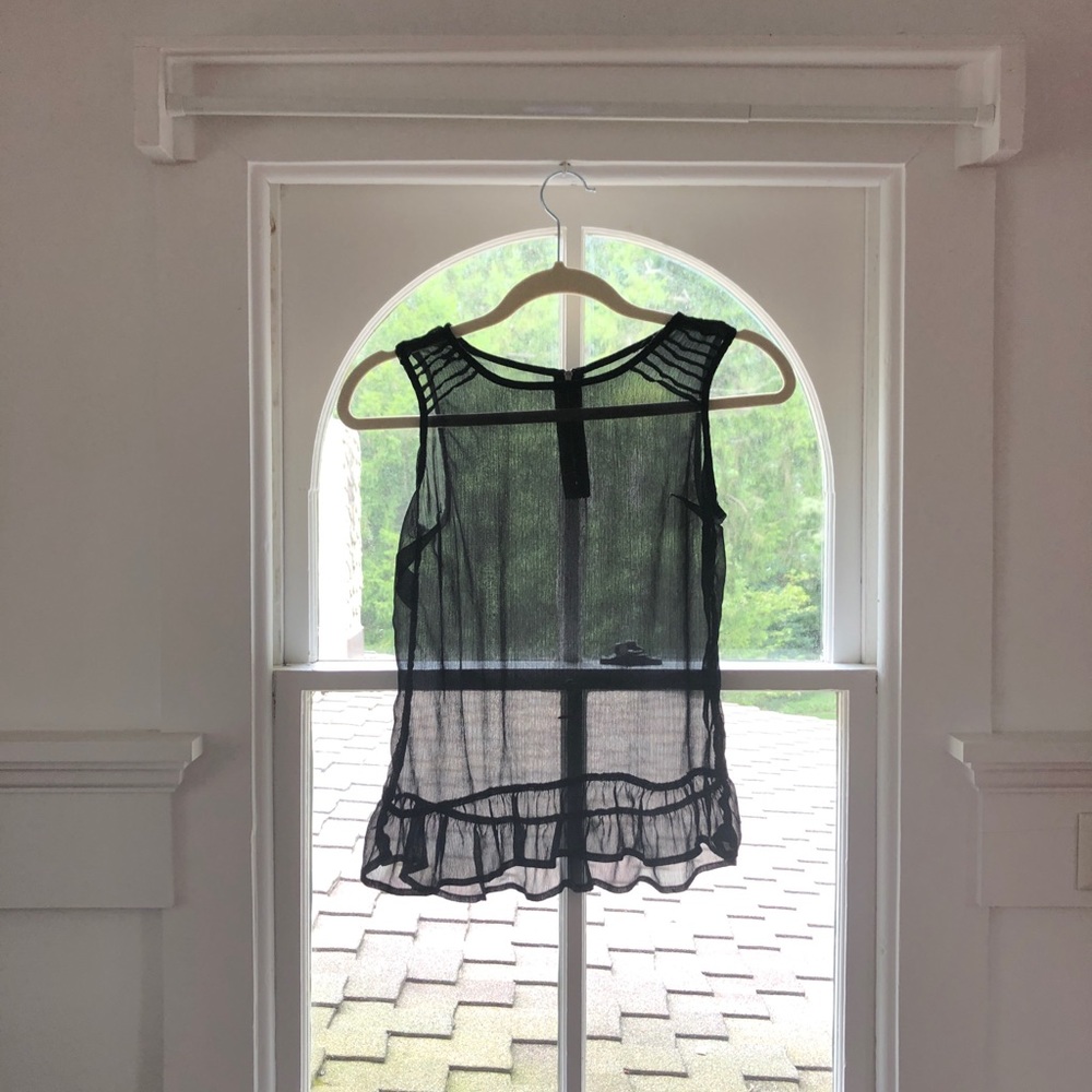 Sheer Sleeveless Top